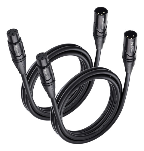 Cable Matters, Paquete De 2 Cables De Micrófono Premium Xlr