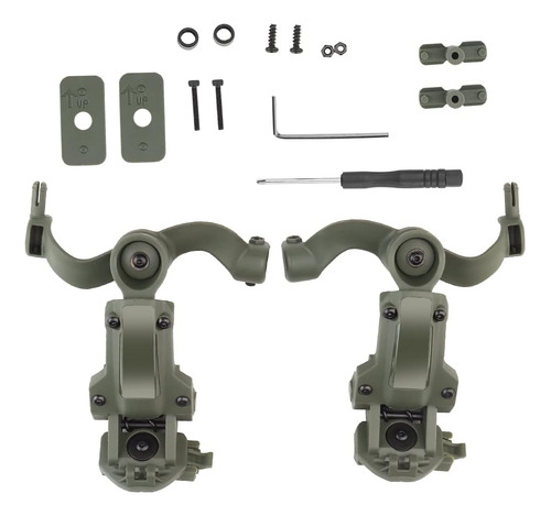 Adaptador De Riel De Casco De Rotación Múltiple Gydehutj El