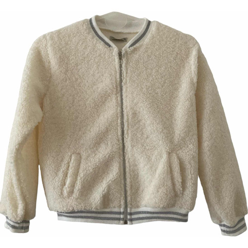 Campera Nena Corderito Corte Bomber Talle 8, 10 Y 12 Años