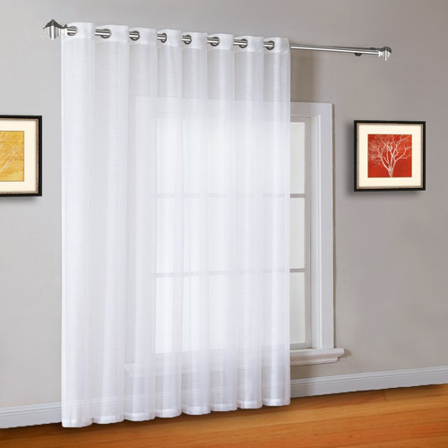 Cortinas Transparentes Con Ojales Para Habitación, Cocina Y