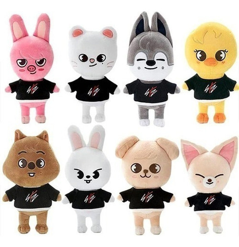 A Juego De Muñecos De Peluche Skzoo Stray Kids De 8 Piezas A