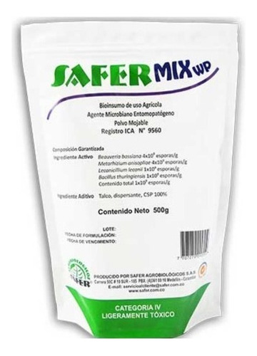 Insecticida Biológico Safermix Wp