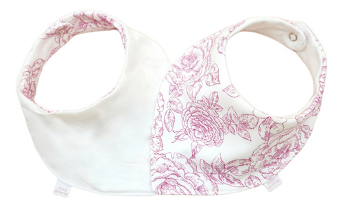 Babero Mini Anima Bandana Reversible Bebe Antoinette Guinda