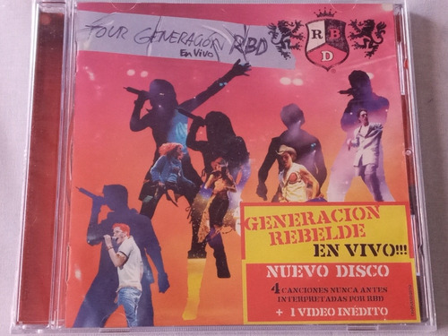 Cd Rbd Tour Generación Rbd En Vivo