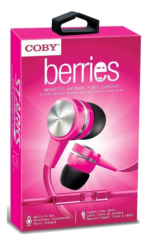 Auriculares In Ear Coby Berries Microfono Original