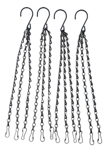 4pcs Iron 15 Plant Basket Hanging Chain Hooks