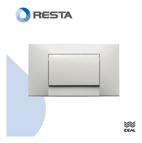 Imagen 2 de 5 de Tapa Tecla Blanca Deposito Embutido Universal Ideal 84010