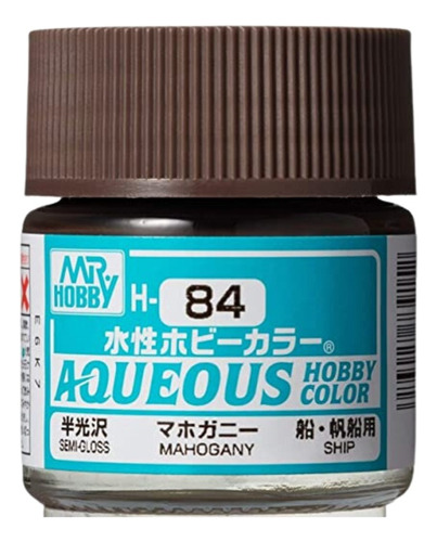Mr Hobby Aqueous Color H84 Caoba Mahogany Semigloss Satinado