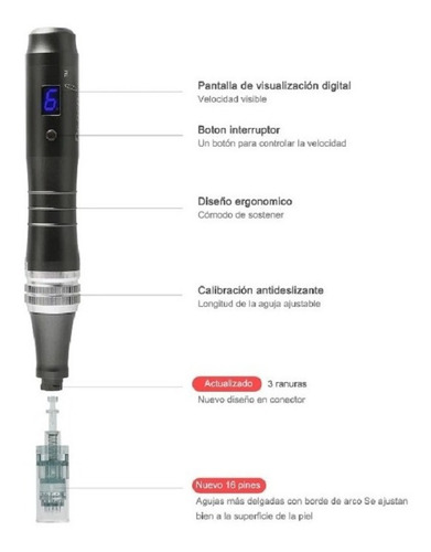 Imagen 8 de 8 de Oferta! Dermapen Dr Pen M8 2 Cartuchos Gratis Mym Dr.pen