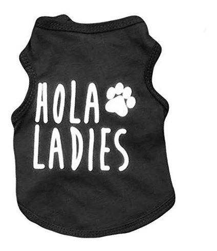 Ollypet Cool Dog Shirt Ropa Negra Para Mascotas Pequeñas Gat