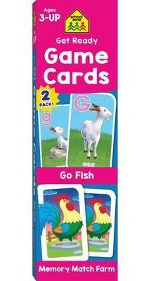 Libro School Zone Go Fish & Memory Match Farm 2-pack Game...