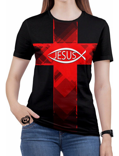 Camiseta Jesus Gospel Criativa Feminina Evangélicas Roupa Cv
