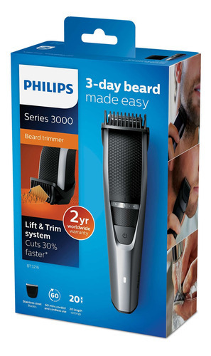 Recortador De Barba Philips Bt3216_14 Color Negro