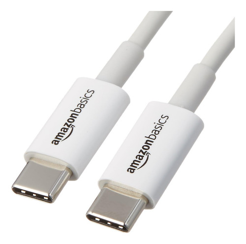 Cabo Usb Amazon Basics Tipo C - Tipo C 2.0 183 Cm Branco