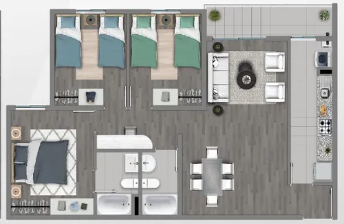 Departamento En Arriendo De 3 Dorm. En Concepción