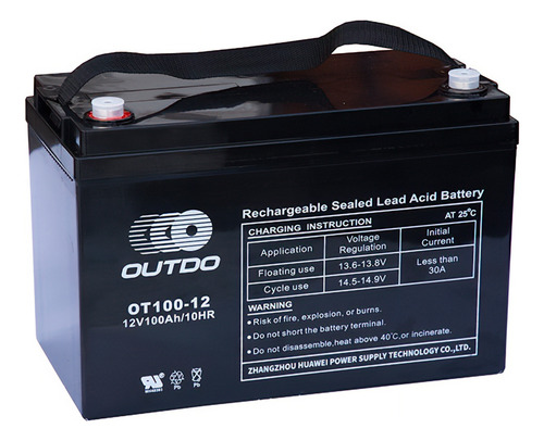 Batería Para Ups De Gel Ácido Outdo Bot100-12 Gel Ot100-12 12v