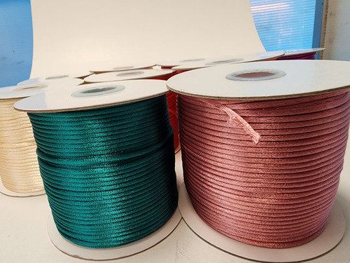 Cola De Rata 2mm Rollo 100 Metros Diferentes Colores Jade Cola De Rata Lisa