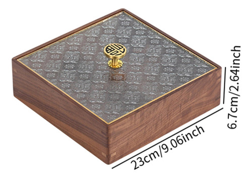 Caja Para Servir Dividida, Plato De Frutas Secas, Cuadrado