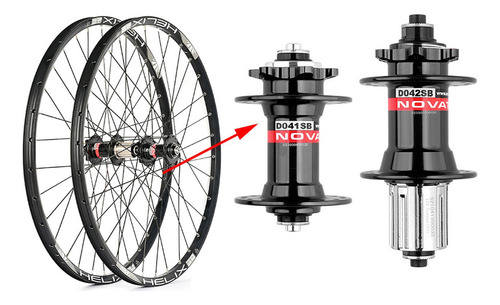 Mazas Para Bicicletas Novatec D042sb D041sb Hg 32h 8-12s