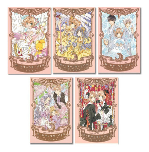 5 Mangas Sakura Card Captor Deluxe Edition Español