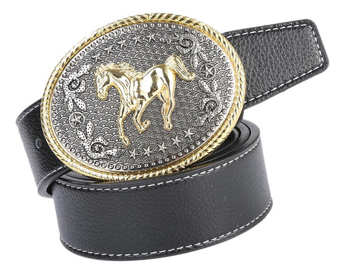 Cinturón De Vaquero Occidental Para Hombre Con Hebilla Para
