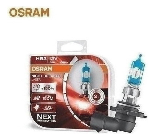 Bombillos Osram Hb3 Night Breaker Laser Next Generation 150%