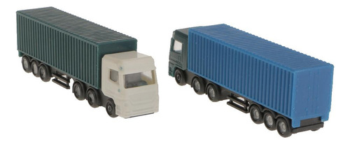 2 Piezas 1: 150 Diecast Contenedor Camión Vehículo De