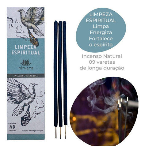 Incenso Nirvana - Linha Tradicional - Aromas Fragrância Limpeza Espiritual