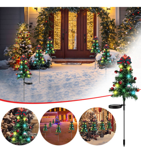 Lámpara Led N Solar Para Decoración Navideña, Árbol De Navid