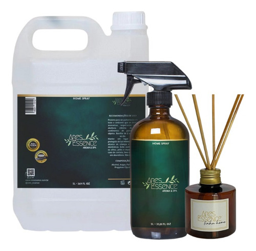 Kit Galão 5 Litros Home Spray 1 Litro E Brinde Difusor 200ml