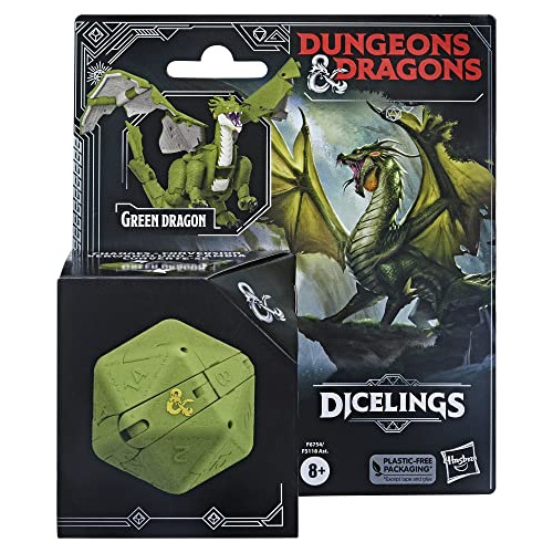 Dungeons & Dragons Dicelings Green Dragon Coleccionable D & 