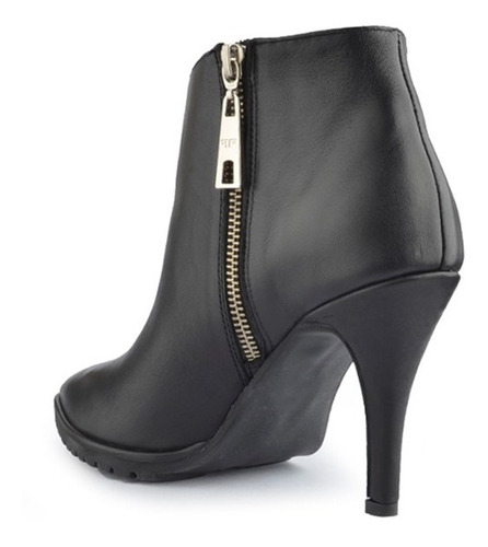 Imagen 4 de 6 de Botas Botinetas De Mujer De Cuero Serpentina - Ferraro -