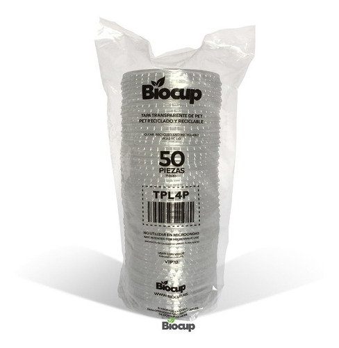 Tapa Ecológica Pet 4/7 Biocup® , Reciclada, Reciclable 100%