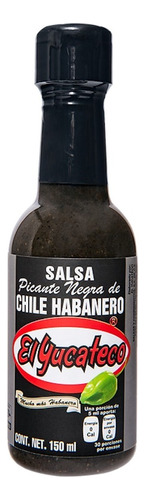 El Yucateco Salsa Muy Picante Negra Chile Habanero 150ml