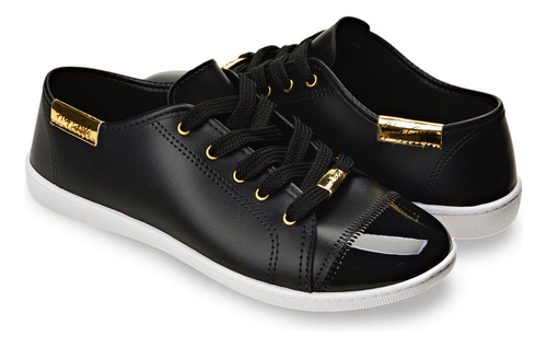 Tênis Casual Feminino Sintético Envernizado 5605412 Moleca