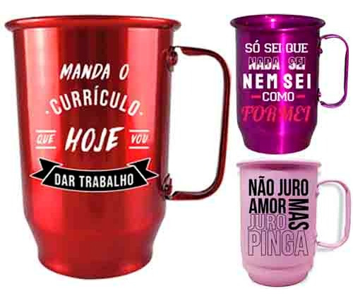 Artes Canecas Alumínio Copos Taças Chopp 85 Estampas