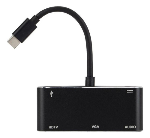 Adaptador 4k, Cable Convertidor A Vga, Puertos Múltiples