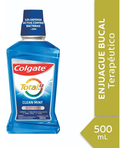 Enjuague Bucal Colgate Total 12 Clean Mint 500ml