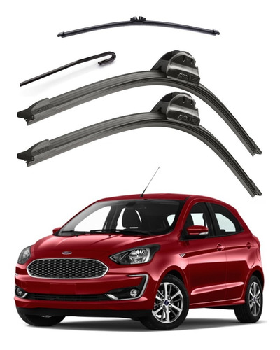 3 Plumas Limpiaparabrisas Ford Figo 2016 2017 2018 2019 2020