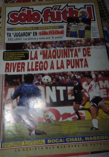 Revista Solo Futbol La Maquinita De River 1993