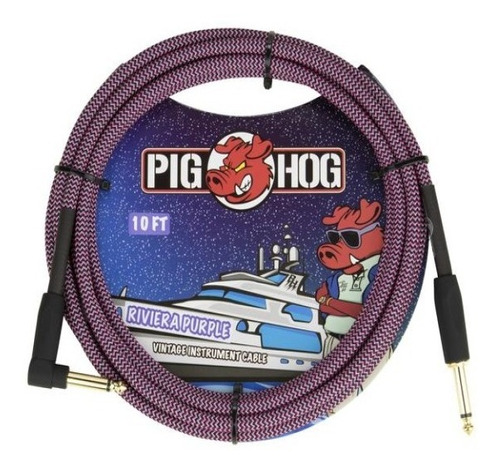 Cable 3m Guitarra Bajo Docerola Teclado Pighog Pch10rppr