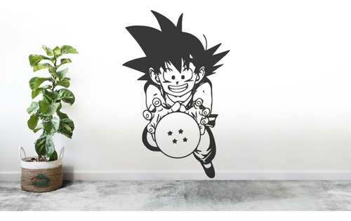 Vinilo Decorativo Goku Dragon Ball Z Sticker De Pared