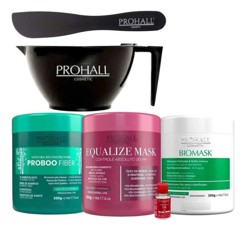 Equalize Prohall 500 + Proboo Vegana 500g + Biomask 500g 