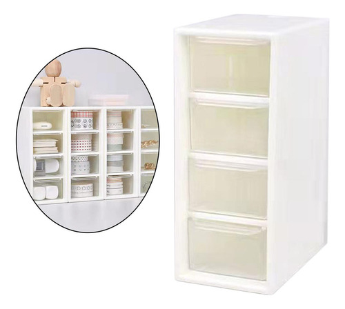 Gpp Caja De Almacenamiento De Cosméticos De Escritorio Con 4