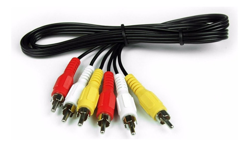 Cable 3 Rca A 3 Rca  Audio Y Video 1.5 Metros X2