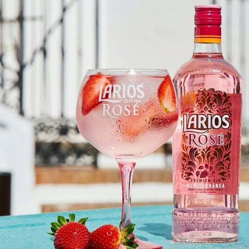 Ginebra Mediterránea Larios Rosé 700ml Destilado Premium