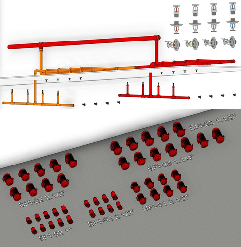 Revit Template Projeto Contra Incêndio + Hidrossanitário
