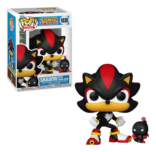 Boneco Funko Pop Buddy Sonic The Hedgehog Shadow E Dark Chao