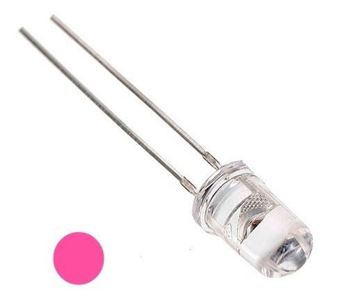 Paquete Led (diodo Emisor De Luz) 100pzs Color Rosa