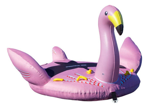 Solstice Lay-on Flamingo Remolcable Balsa Inflable, Multicol